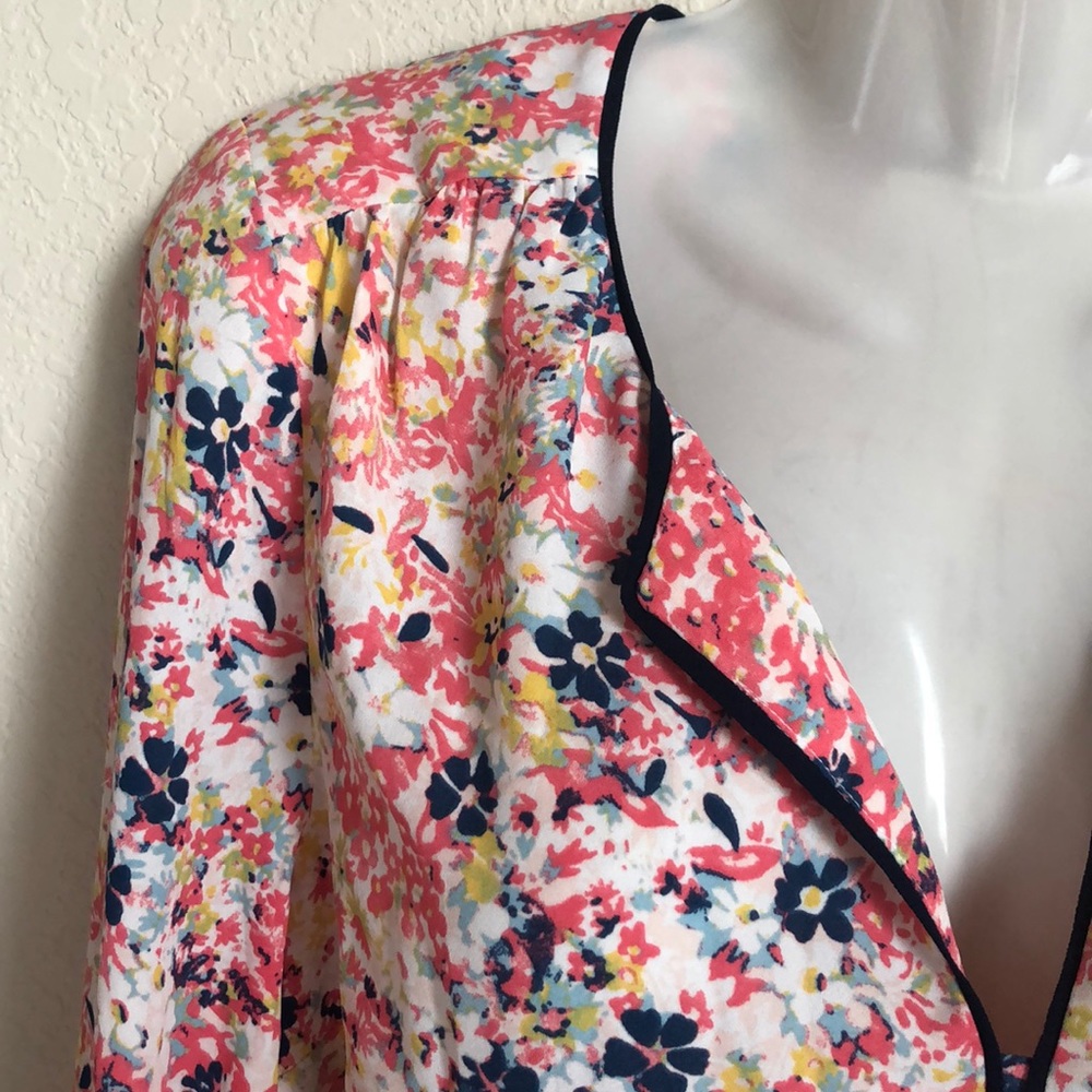 Modcloth Multi Colored Flowered Top - image 7